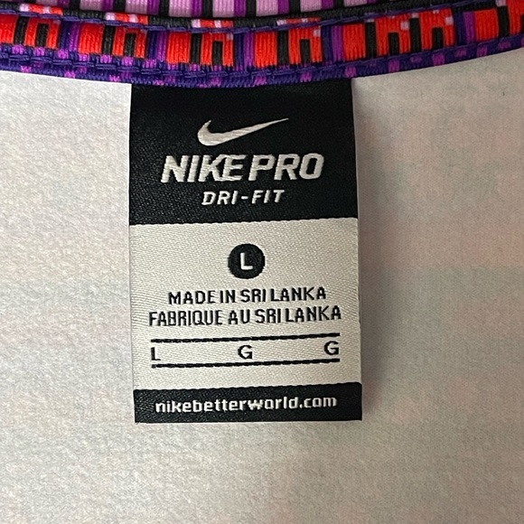 Nike Pro Hyperwarm Running  Women's Half Zip Pullover Thumb Holes Size Large - Picture 10 of 12
